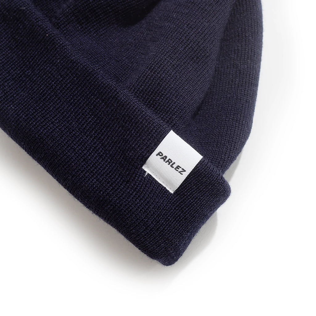 Parlez Flatholm Beanie - Navy - label