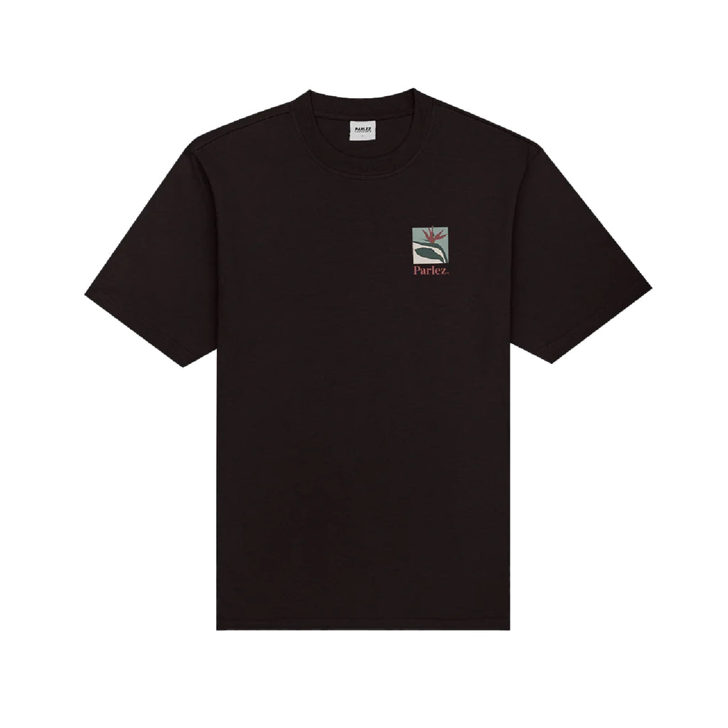 Parlez Flora T Shirt - Black - front