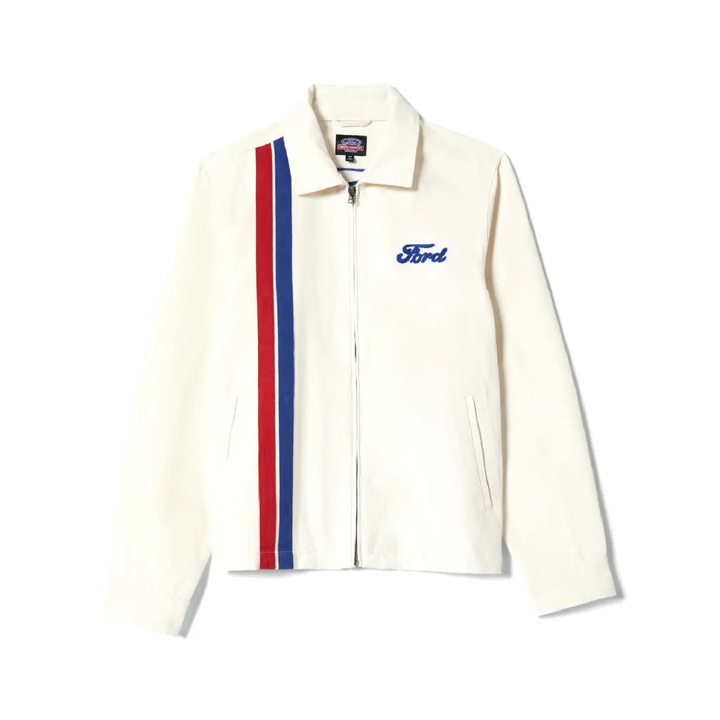 Brixton Ford Number One Garage Jacket - Wimbledon White - main