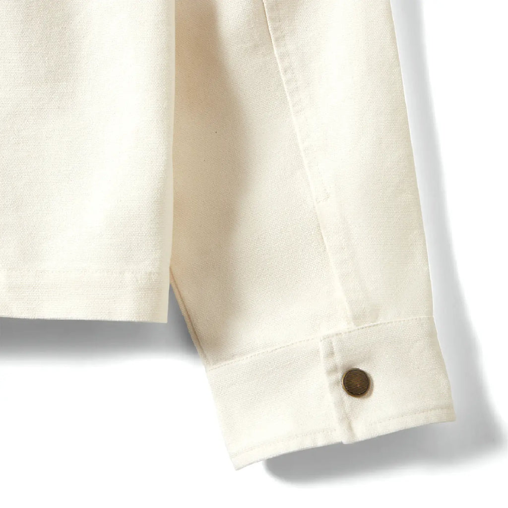 Brixton Ford Number One Garage Jacket - Wimbledon White - cuff