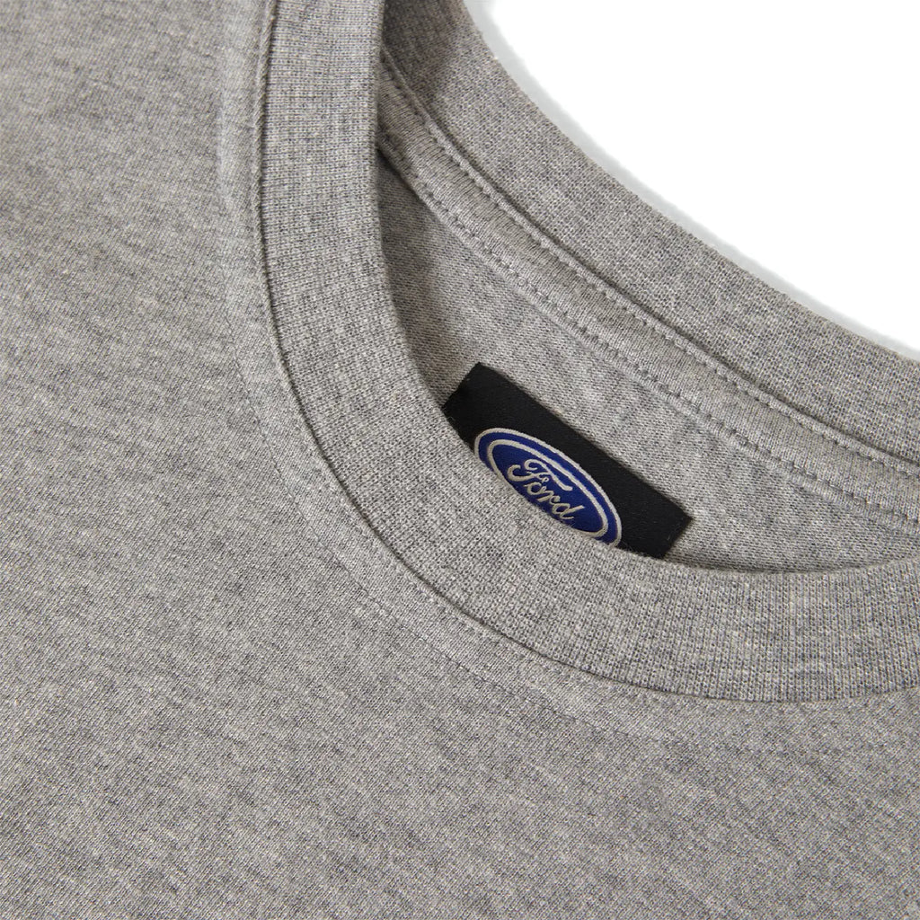 Brixton Ford Truck Country Jersey - Heather Grey - neck