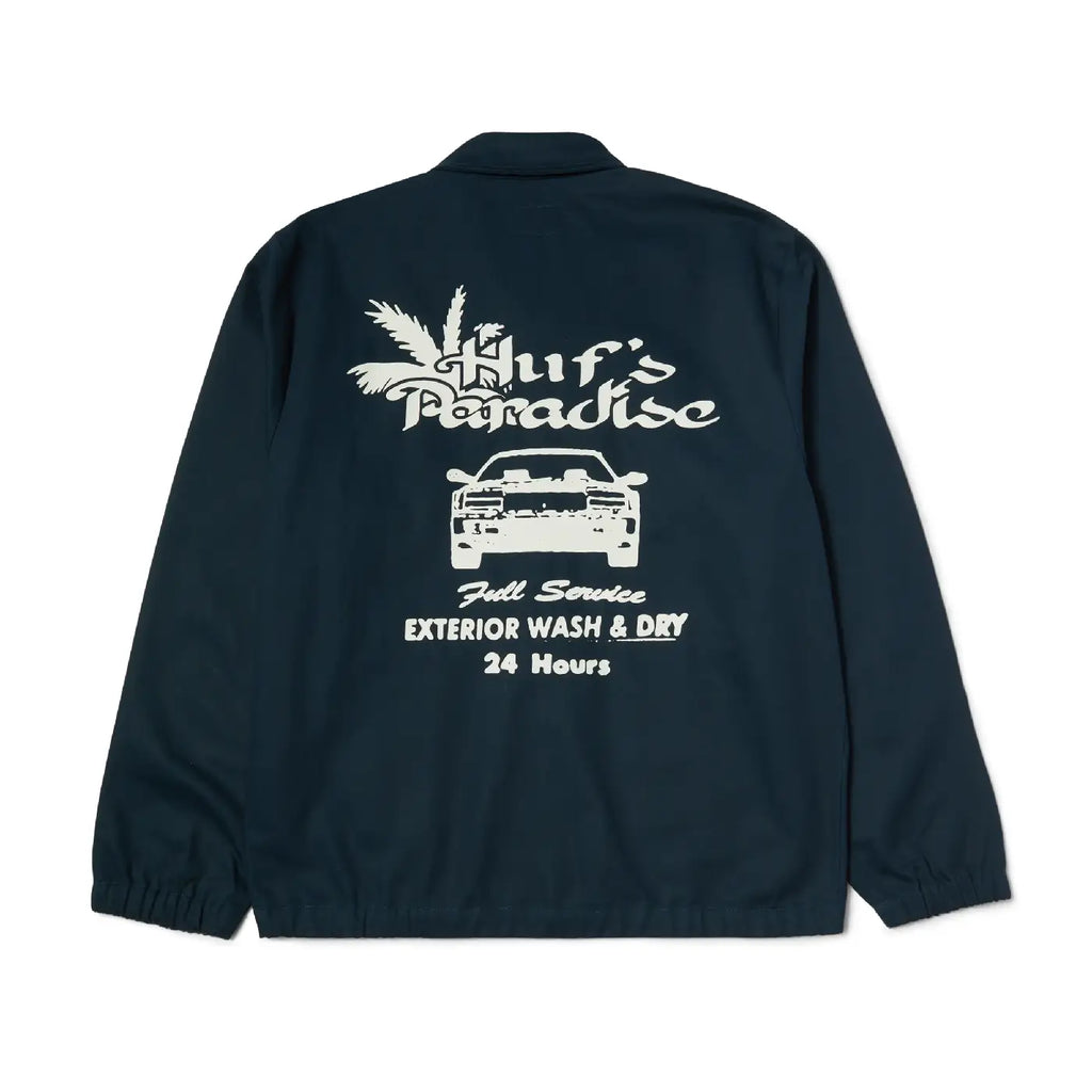 HUF Full Service Shop Jacket - Navy - back