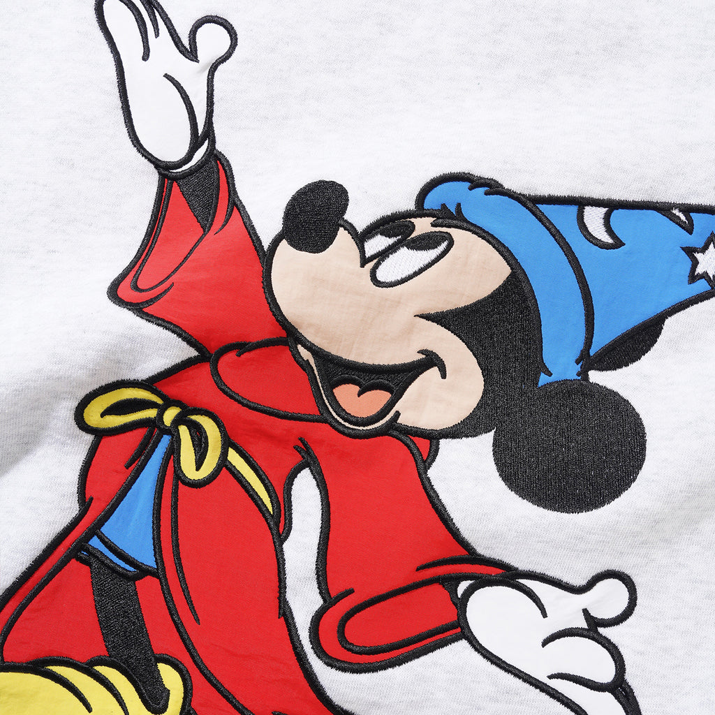 Butter Goods x Disney Fantasia Crewneck - Ash Grey - closeup