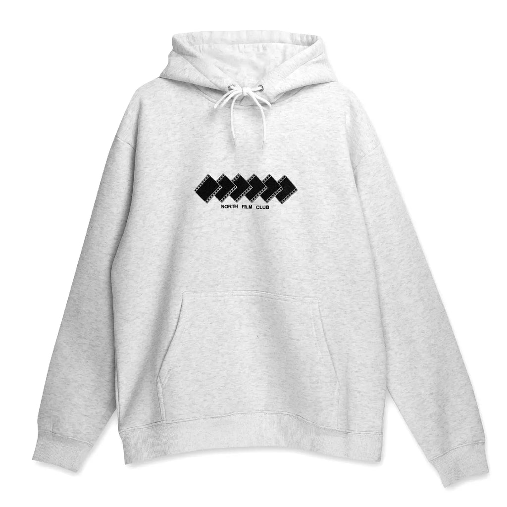 North Skate Mag Film Club Hoodie - Light Grey - front