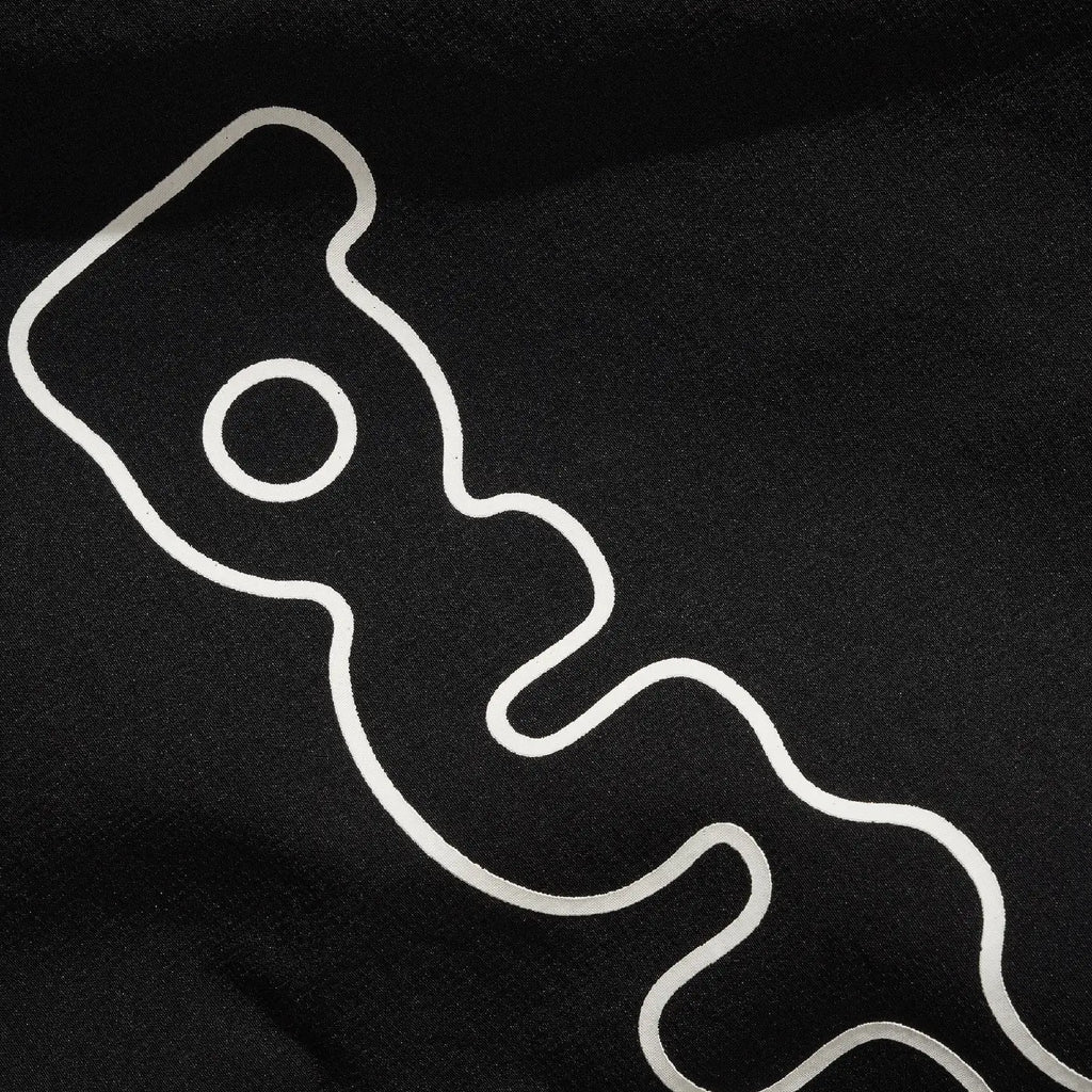 Butter Goods Finta Warmup Pullover Jacket - Black - closeup