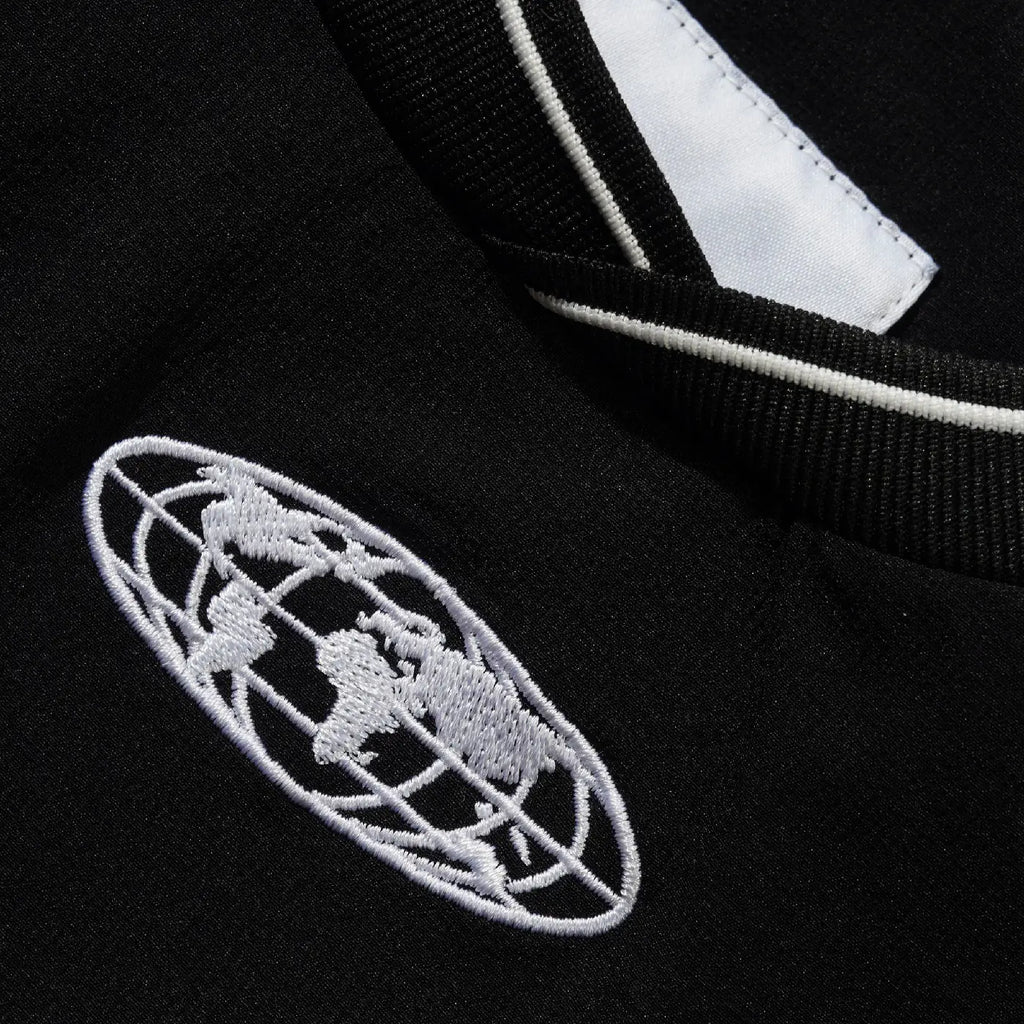 Butter Goods Finta Warmup Pullover Jacket - Black - closeup2