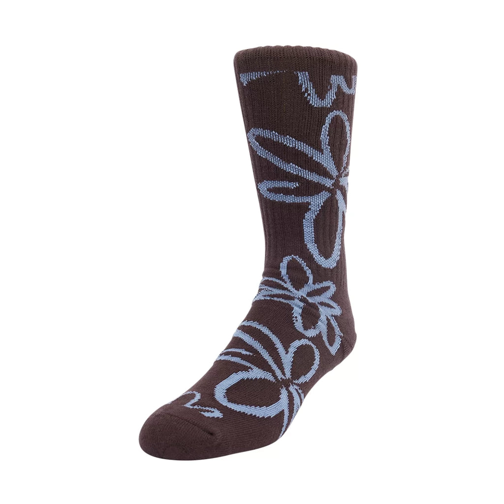 Obey Floral Socks - Java Brown