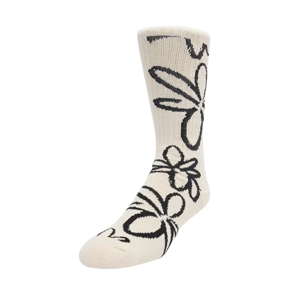 Obey Floral Socks - Unbleached