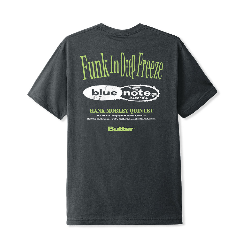 Butter Goods Funk T Shirt - Charcoal - back