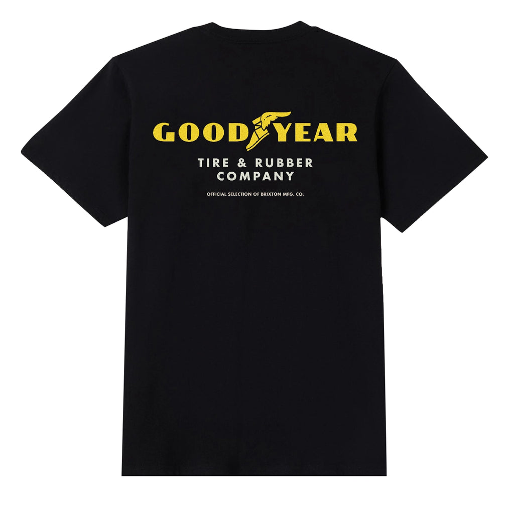 Goodyear Service Pocket T Shirt in Black by Brixton | Bored of Southsea