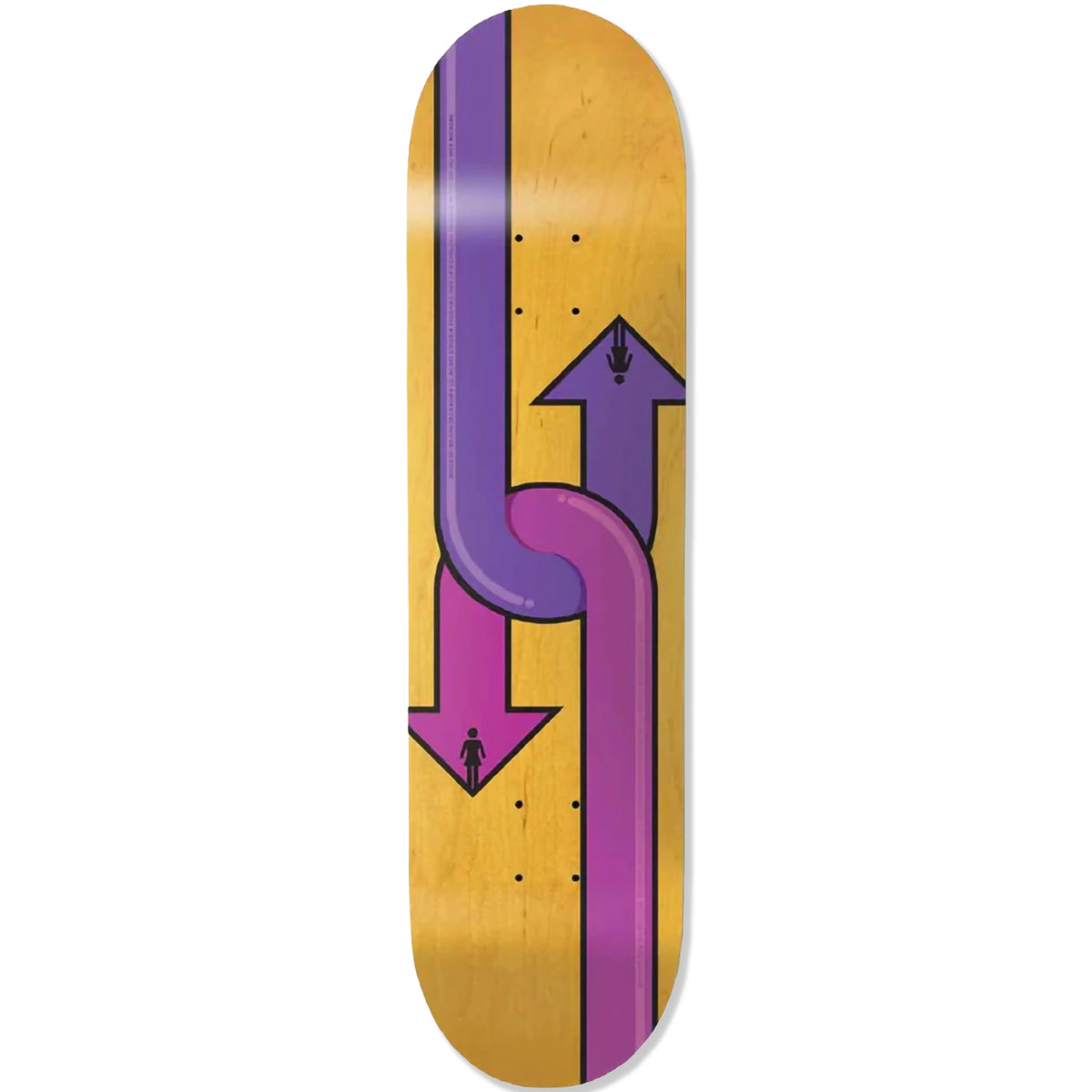 Dual Directional Rick McCrank Skateboard Deck in 8.5