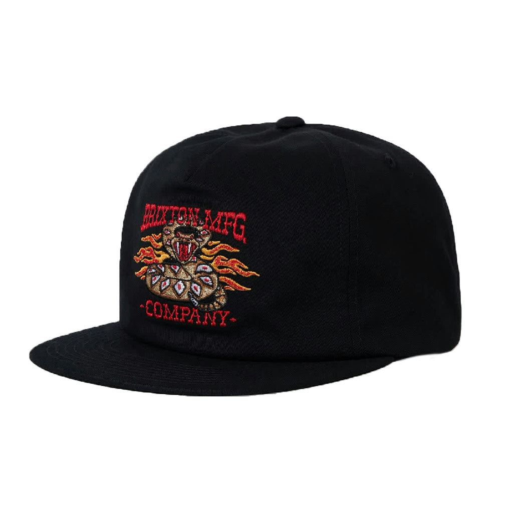 Brixton Hardee Snapback Cap - Black - main