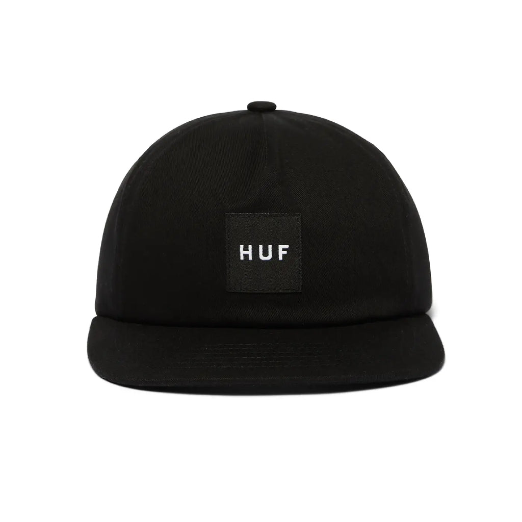 HUF Set Box Snapback - Black - front