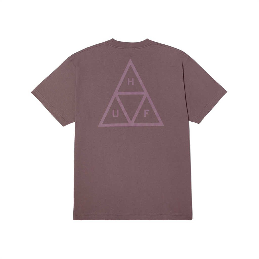 HUF Set Triple Triangle T Shirt - Light Plum - back