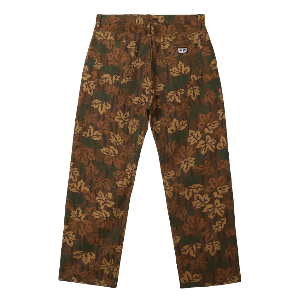 Obey Clothing Hardwork Printed Denim Pant - Mulled Basil Multi