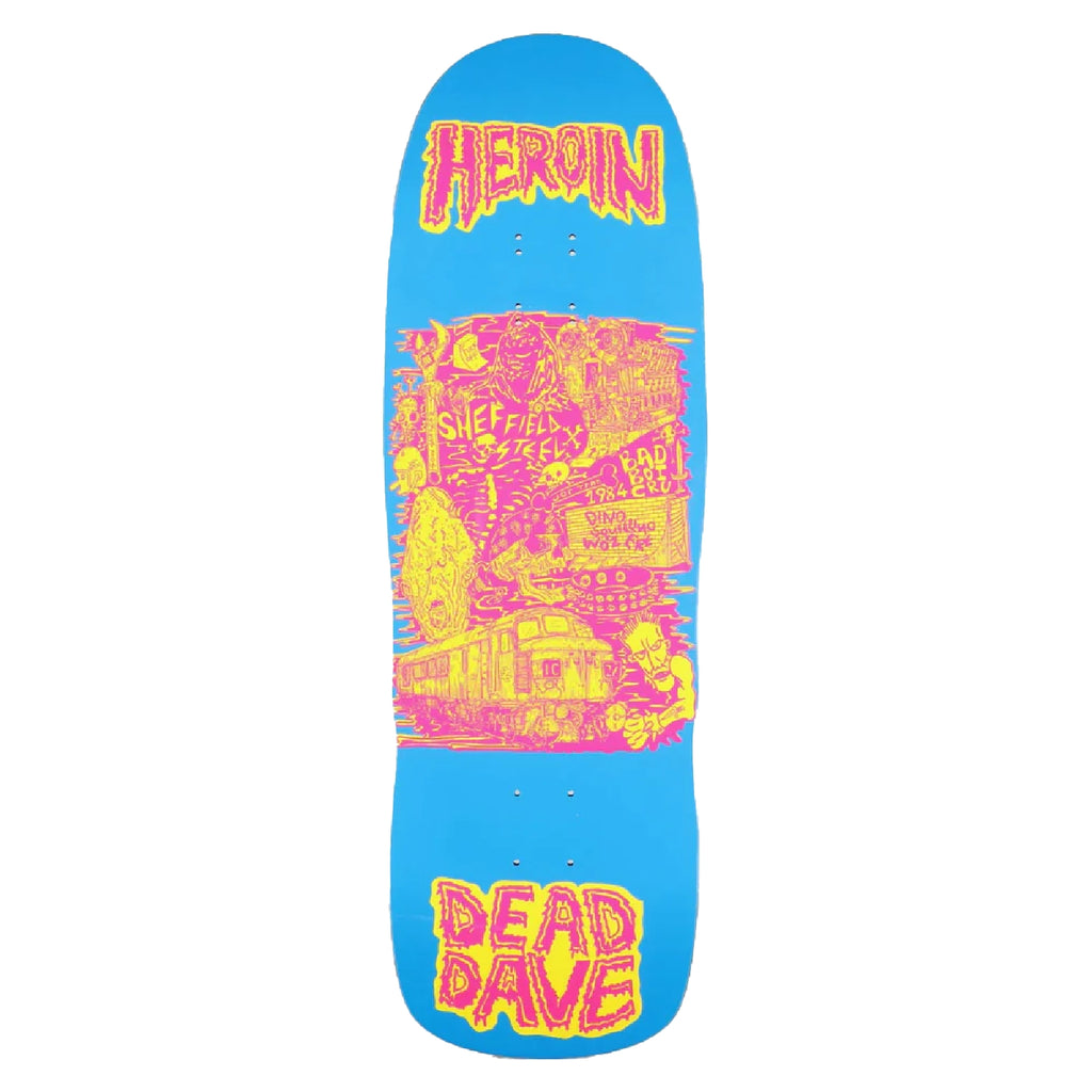 Heroin Skateboards Dead Dave Allegory of Fear Skateboard Deck 10.1″ - main