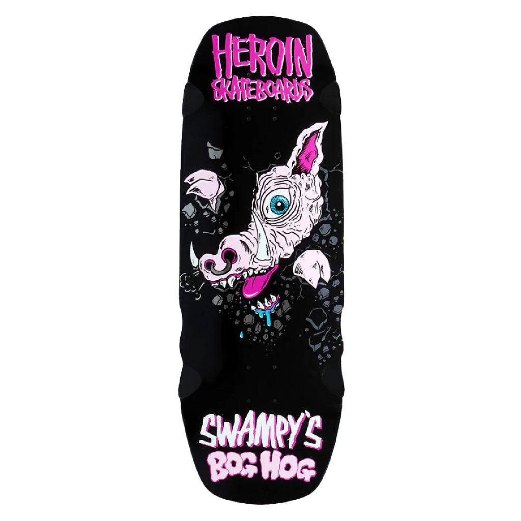 Heroin Skateboards Swampy Bog Hog Skateboard Deck 10.75″ - main