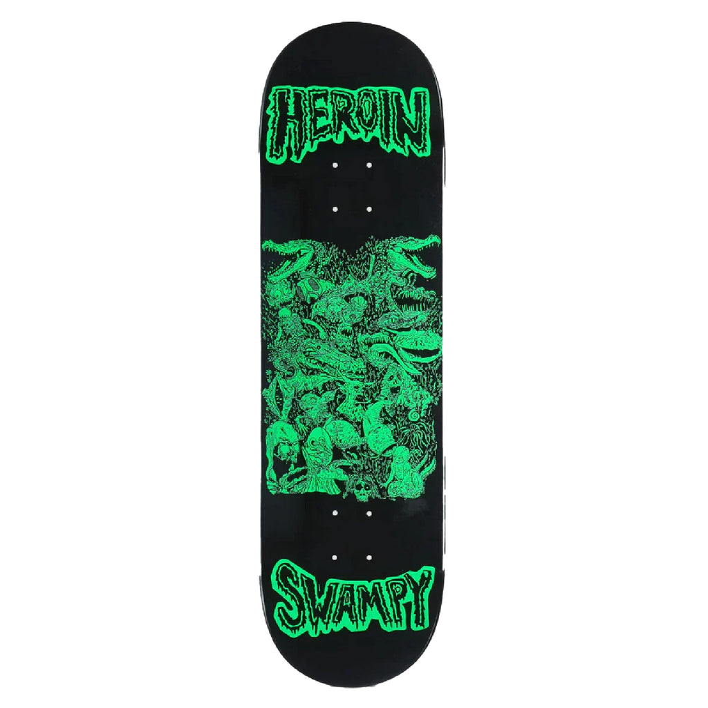 Heroin Skateboards Swampy Allegory of Fear Skateboard Deck 9″ - main