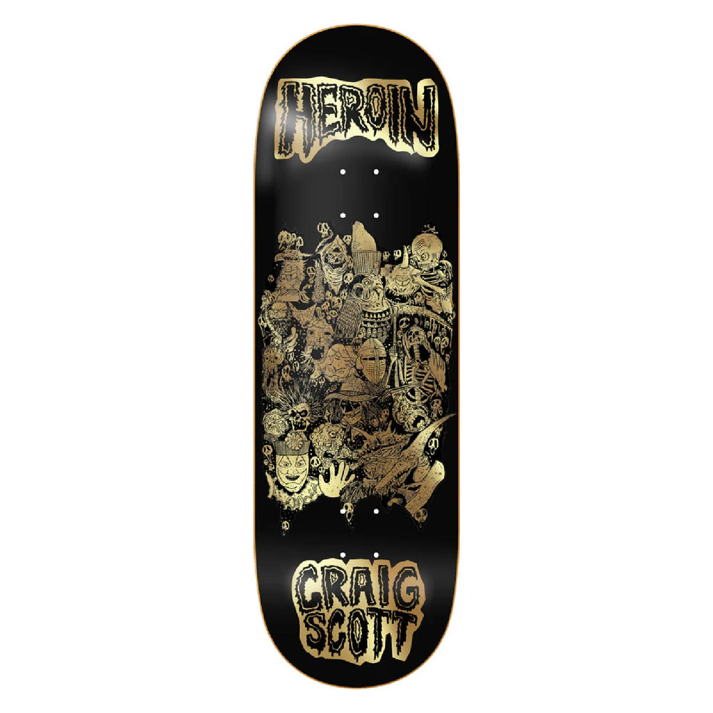 Heroin Skateboards Craig Questions Allegory of Fear Skateboard Deck - 10″ - main