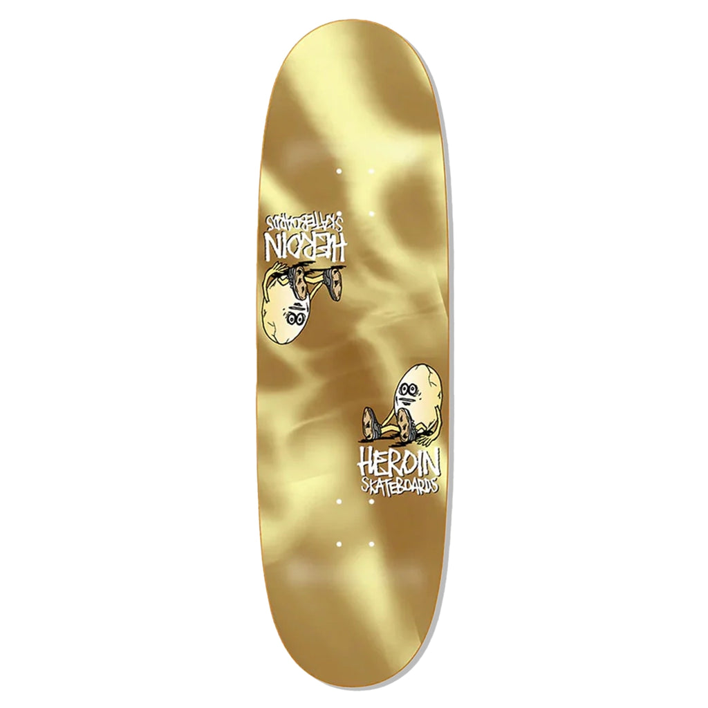 Heroin Skateboards Symmetrical Gold Egg Skateboard deck 9.25"