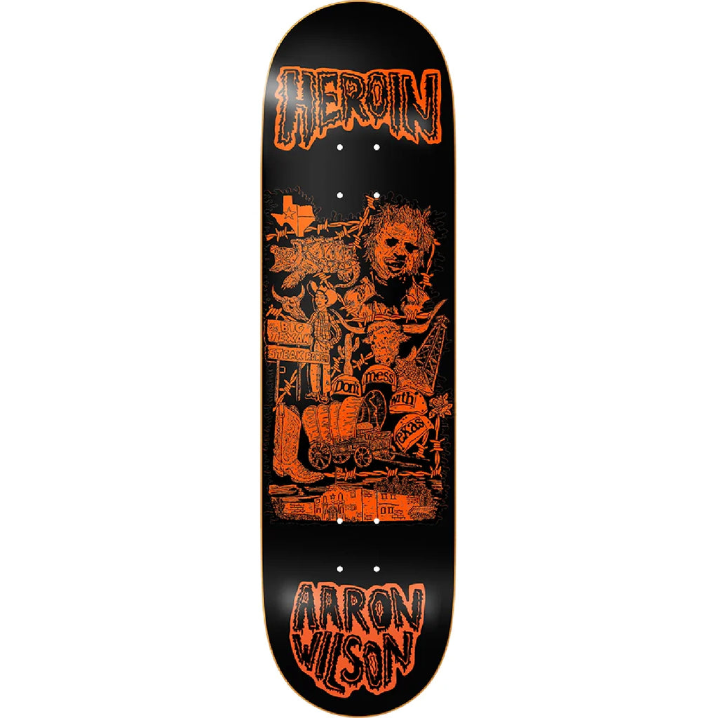 Heroin Skateboards Aaron Wilson Allegory of Fear Skateboard Deck 8.75″ - main