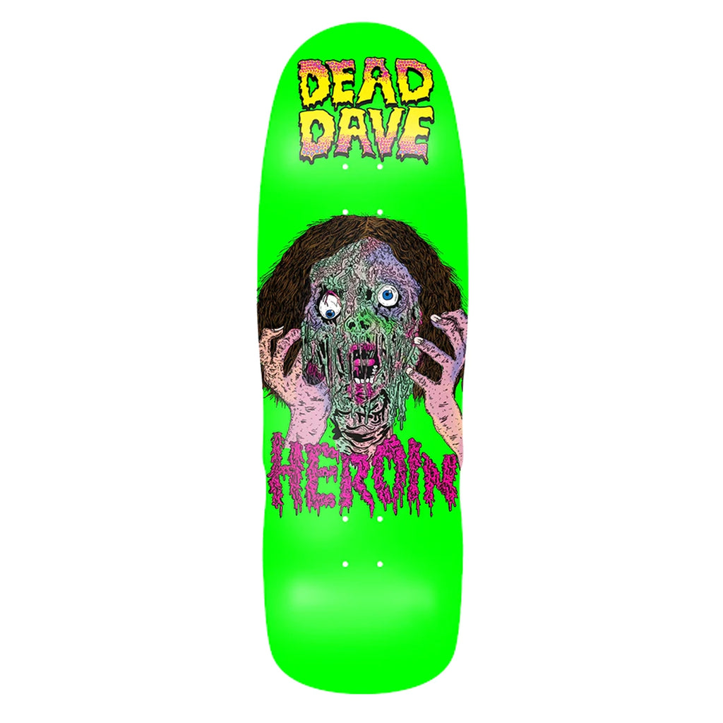 Heroin Skateboards Dead Dave Facemelter Skateboard deck 10.1"