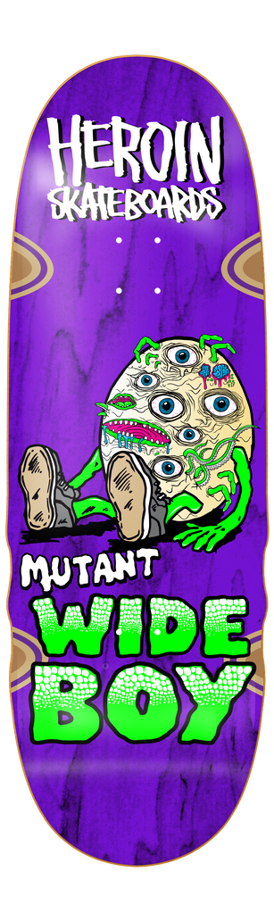 Heroin Skateboards Mutant Wide Boy Skateboard deck 10.4" - main