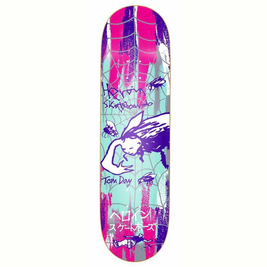 Heroin Skateboards Tom Day Flies Symmetrical Skateboard deck 8.5