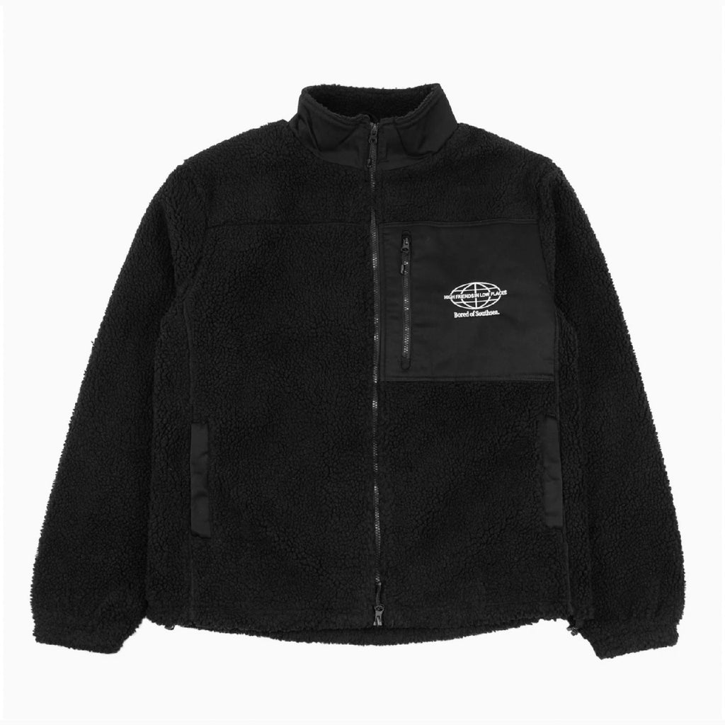 Bored of Southsea High Friends Sherpa Fleece - Black - main