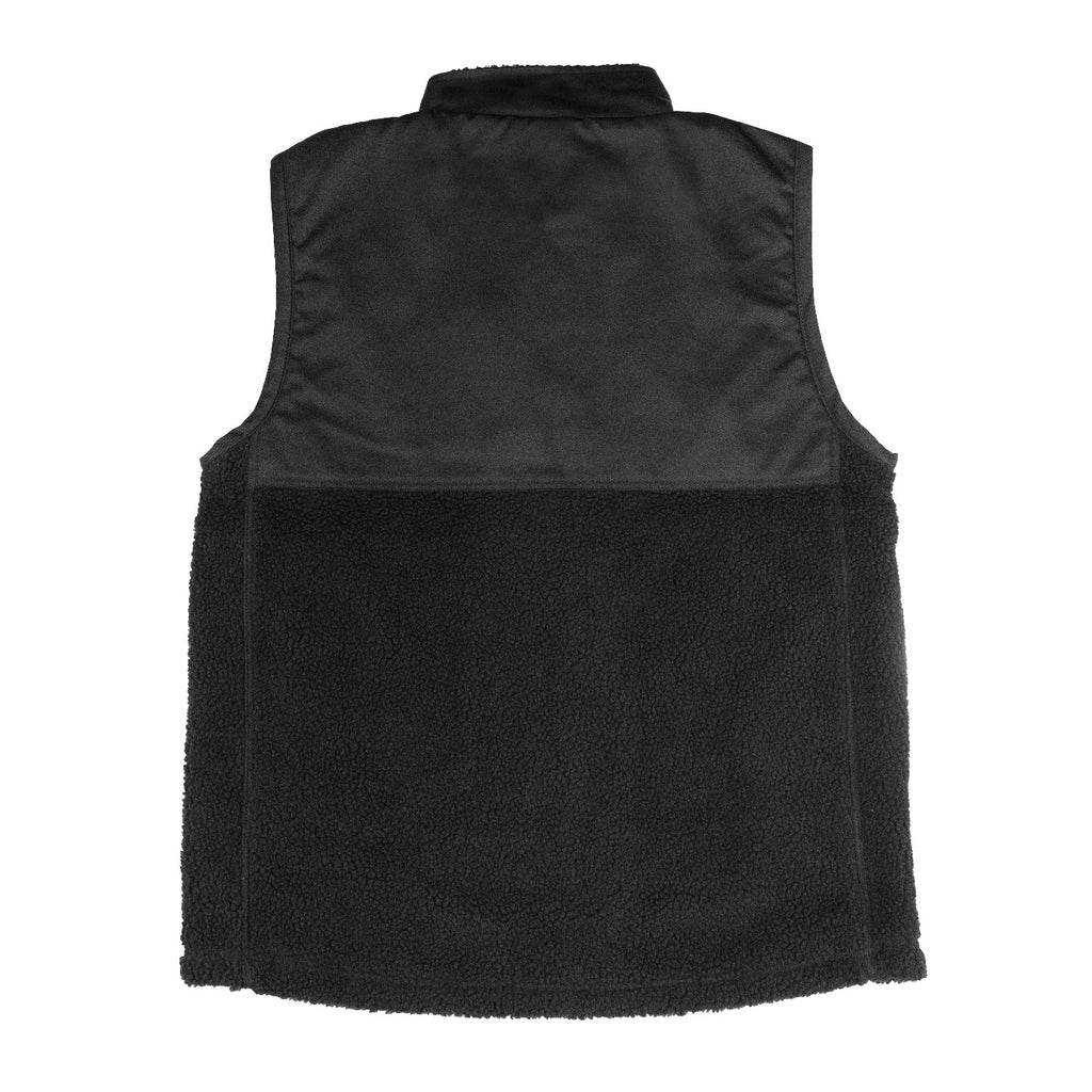 Bored of Southsea High Friends Sherpa Vest Fleece - Black - back