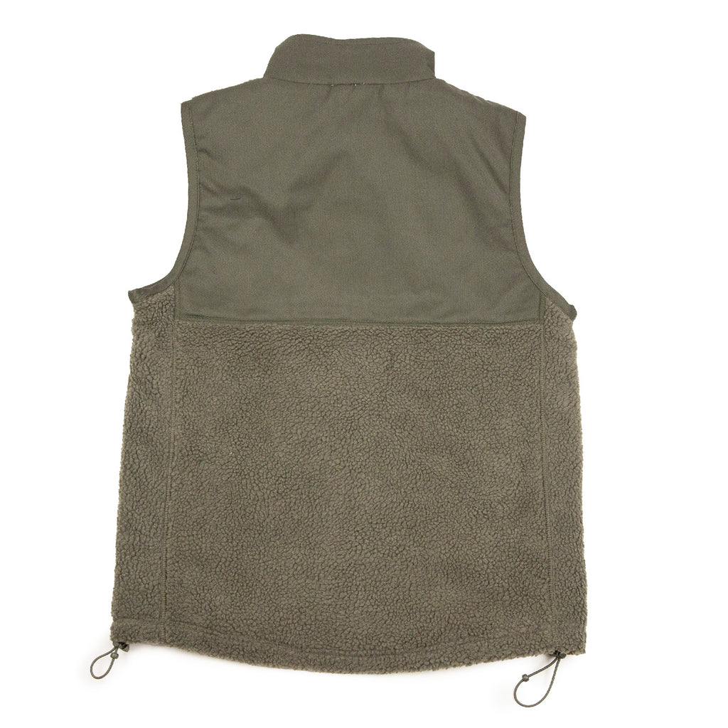Bored of Southsea High Friends Sherpa Vest Fleece - Olive - back