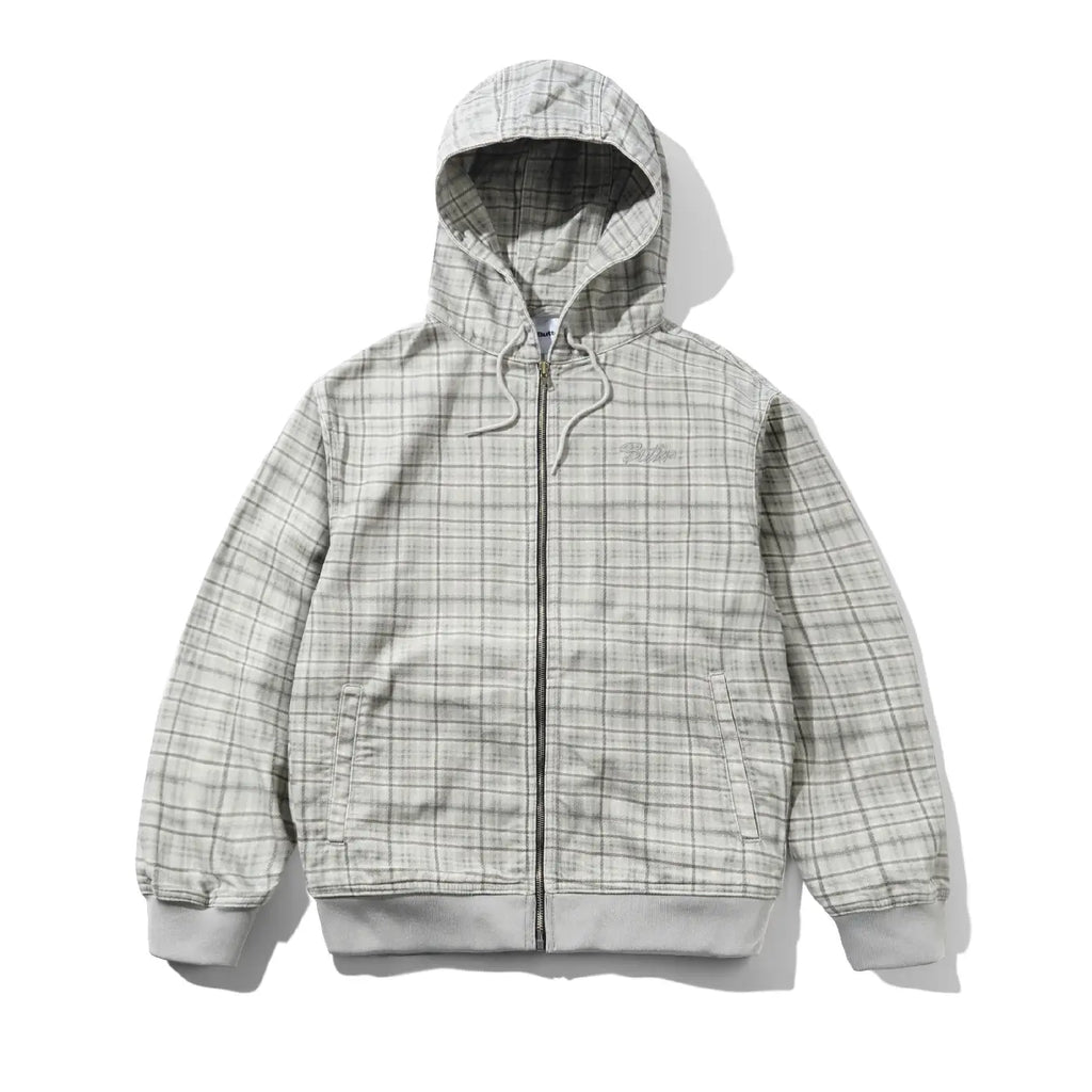 Butter Goods Hooded Work Jacket - Grey Plaid - main