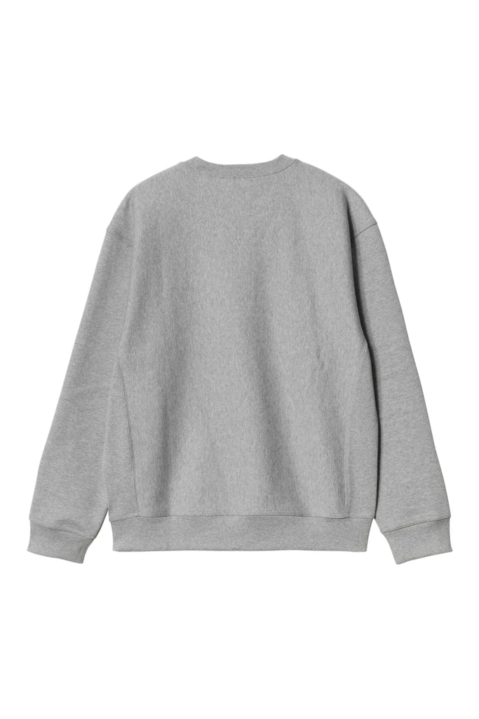 Carhartt WIP American Script Sweatshirt - Grey Heather - back