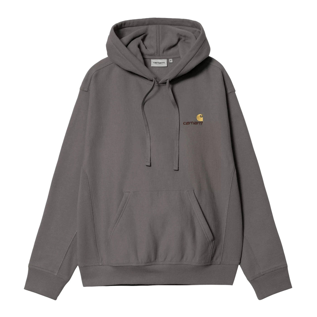 Carhartt WIP Hooded American Script Sweat Hoodie - Porphyry - front