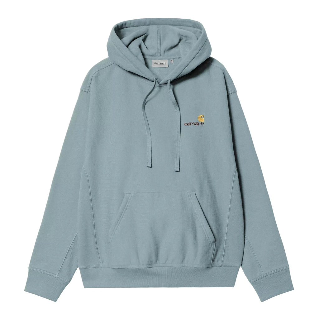 Carhartt WIP Hooded American Script Sweat Hoodie - Citadel - front