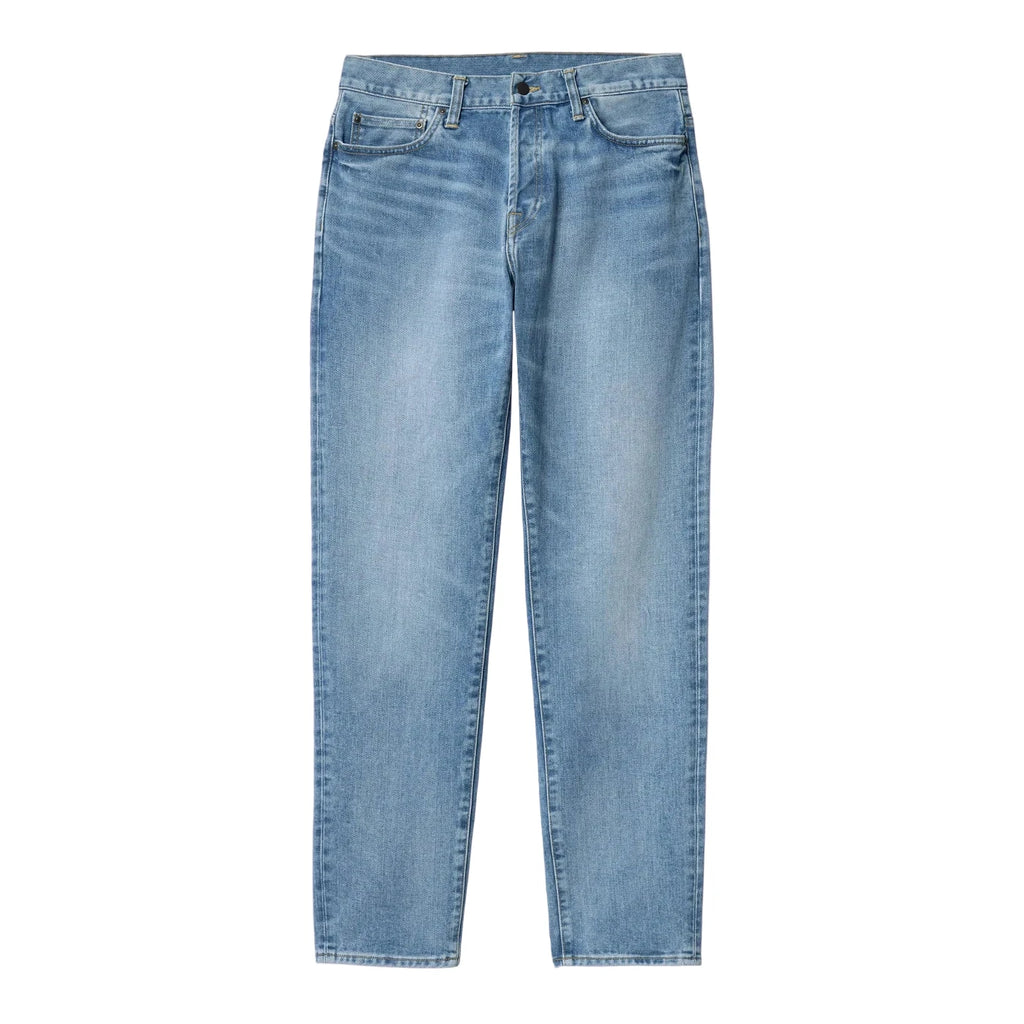 Carhartt WIP Klondike Pant - Blue Light Used Wash - front