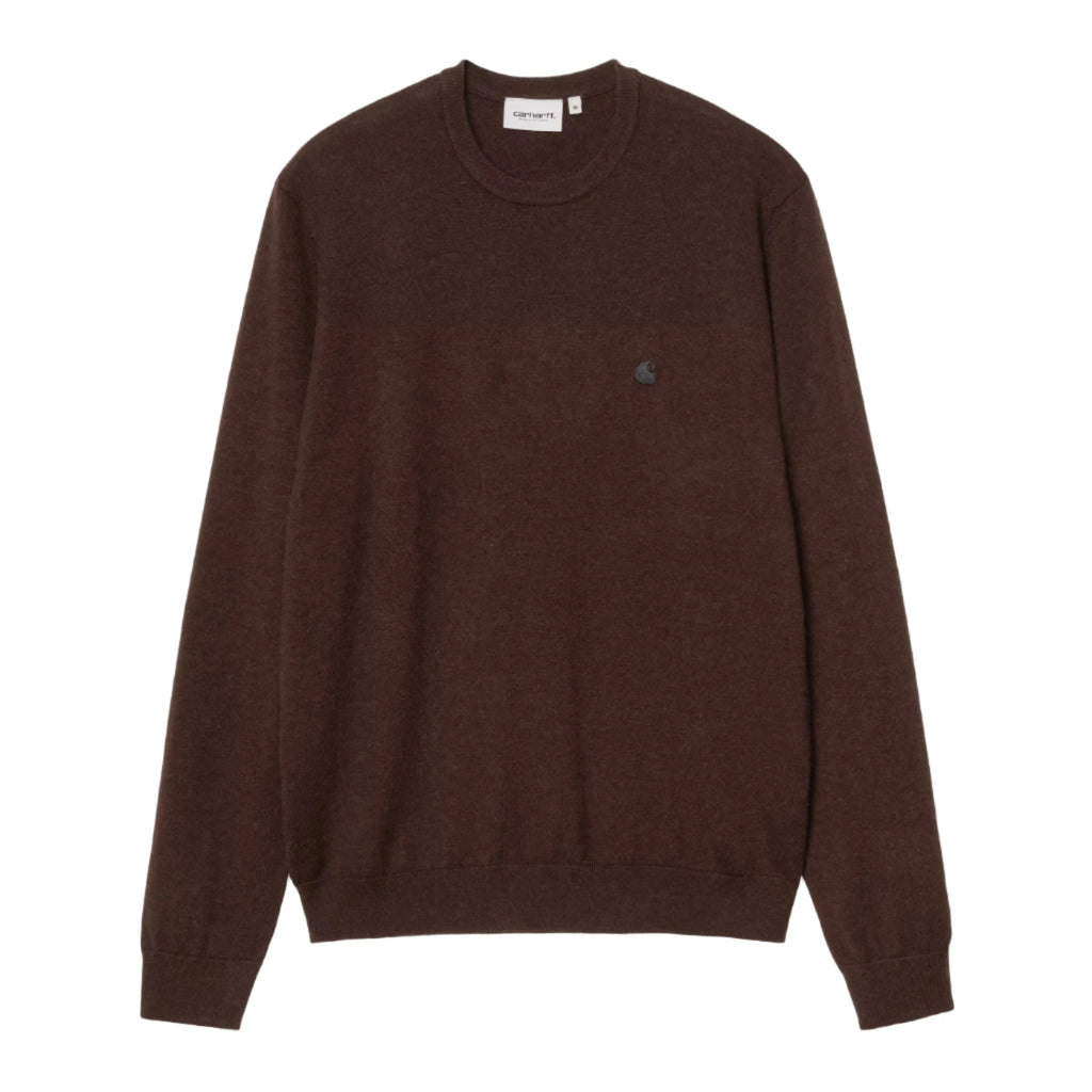 Carhartt WIP Madison Sweater - Palisander / Black - front