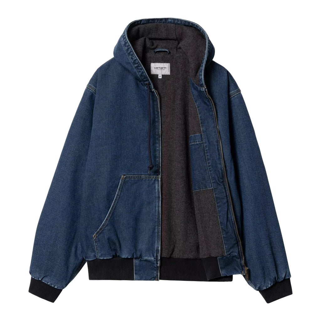 Carhartt WIP OG Active Jacket - Blue Stone Washed - open