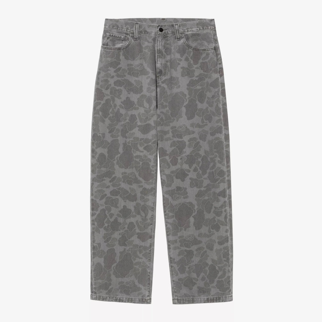 Carhartt WIP Duck Landon Pant - Camo Duck Black Heavy Bleached -front