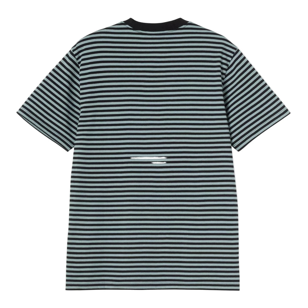 Carhartt WIP Verner Pocket T Shirt - Black / Citadel - back