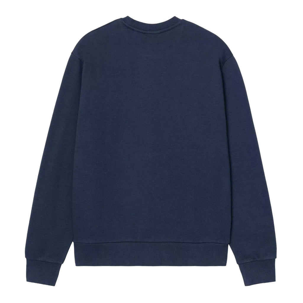 Carhartt WIP Script Embroidery Sweat - Jupiter / White - back
