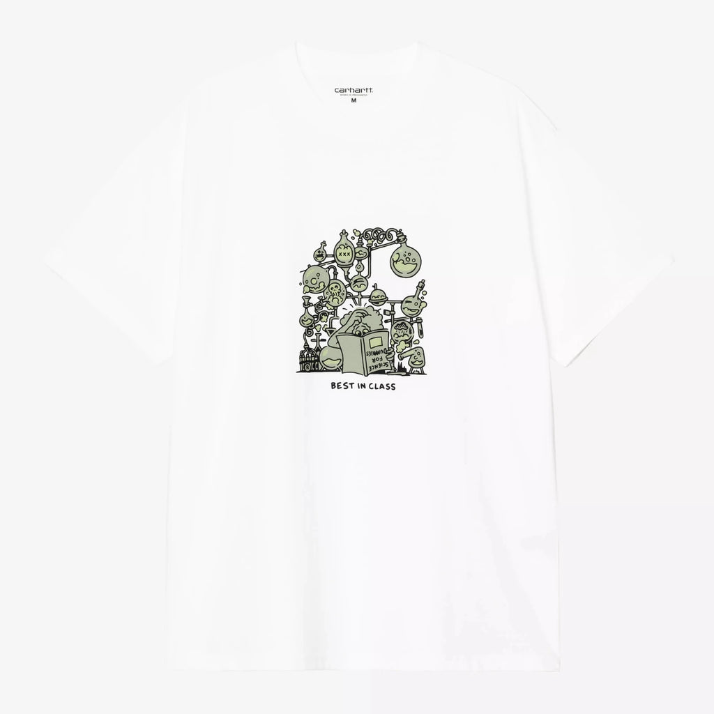 Carhartt WIP Beaker T Shirt - White - front