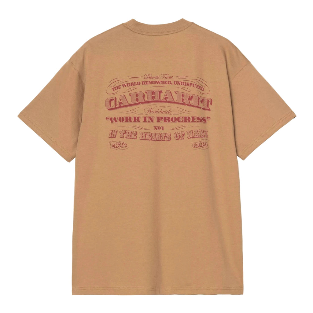 Carhartt WIP 3 One 3 T Shirt - Peanut -back