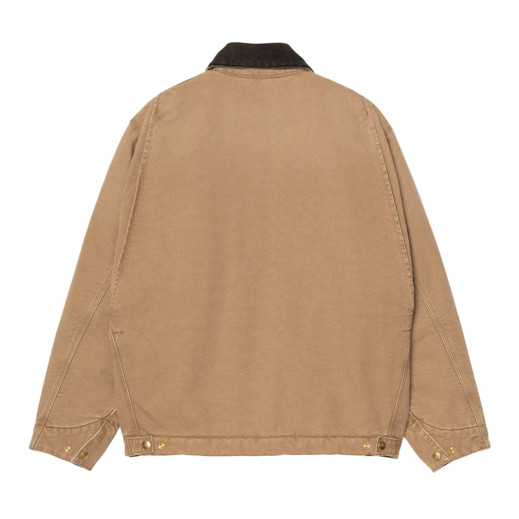 Carhartt WIP OG Detroit Jacket - Hamilton Brown / Tobacco Stone Canvas - back