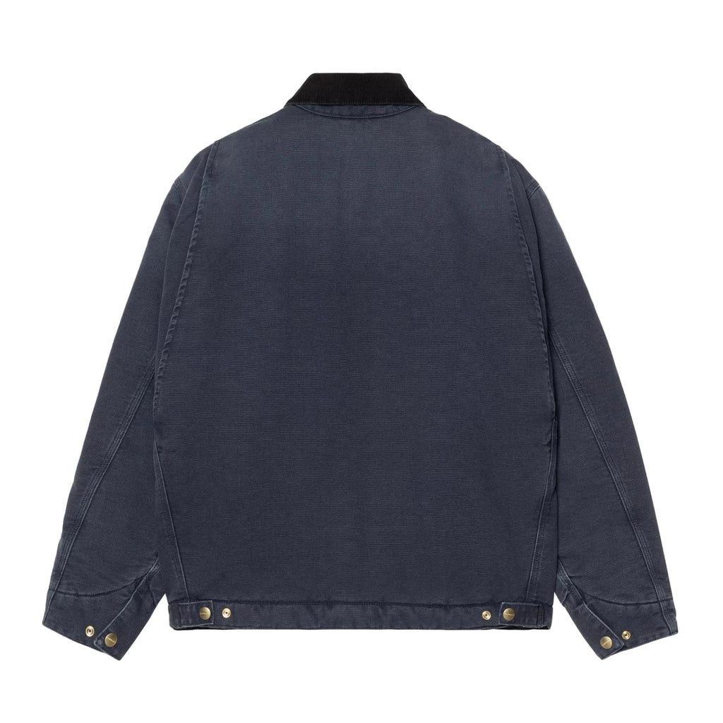 Carhartt WIP OG Detroit Jacket - Dark Navy / Black Stone Canvas - back