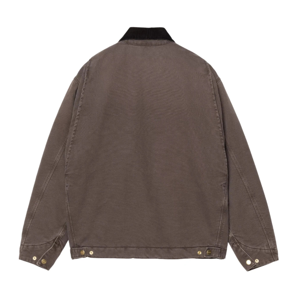 Carhartt WIP OG Detroit Jacket - Tobacco / Black Stone Canvas - back