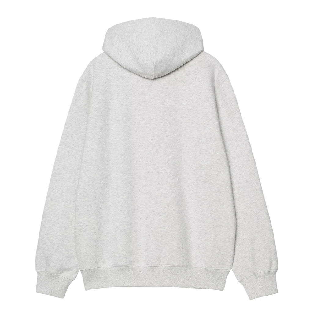 Carhartt WIP Hooded Wild Dog Sweatshirt - Ash Heather - back