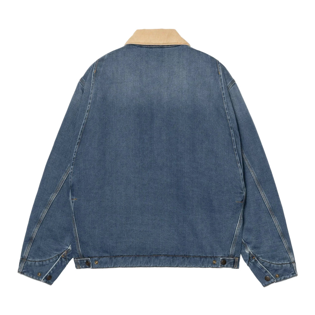 Carhartt WIP OG Detroit Jacket - Blue / Dusty H Brown dark used wash - back