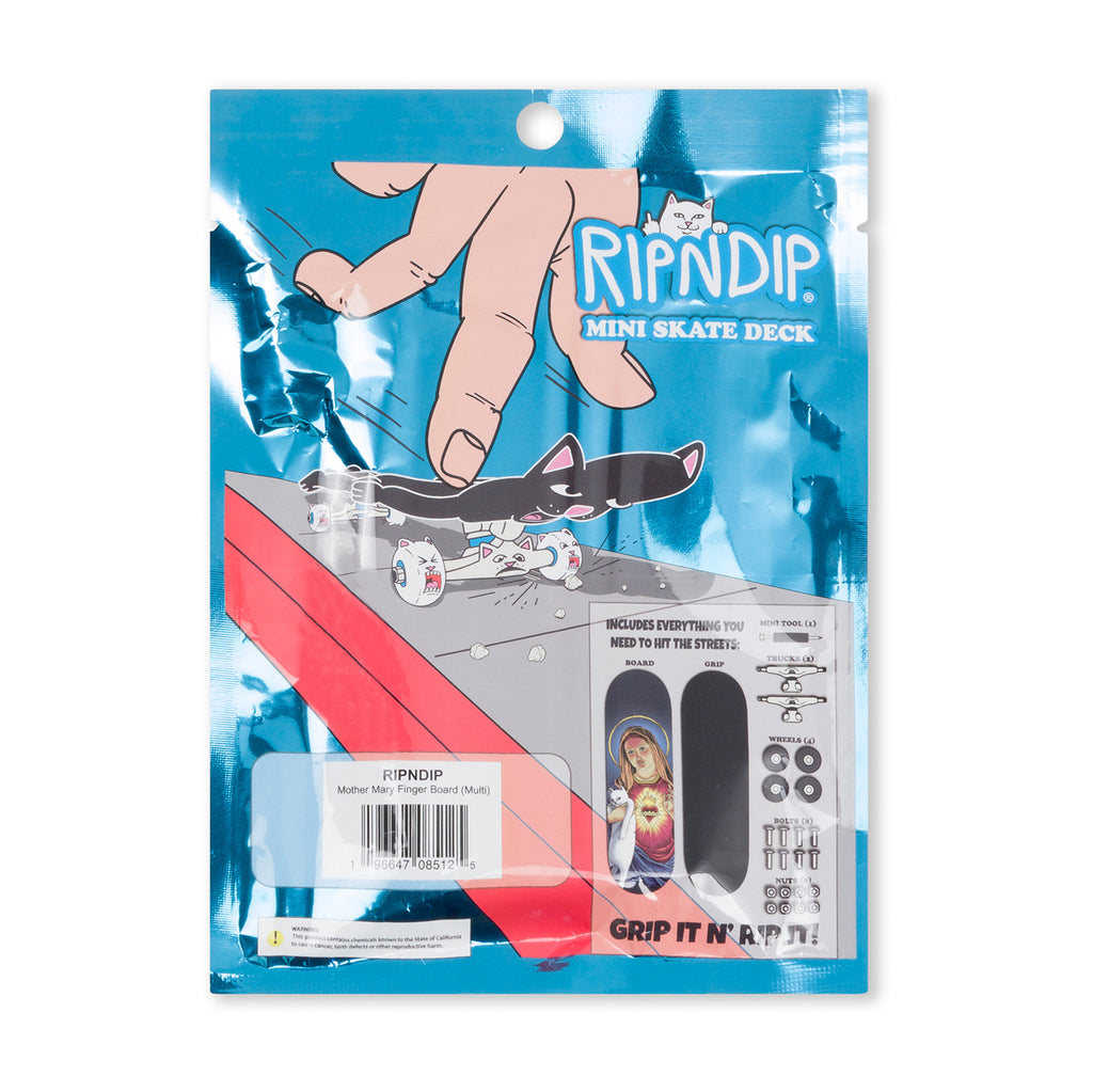 RIPNDIP Mother Mary Mini Skateboard Toy - Multi