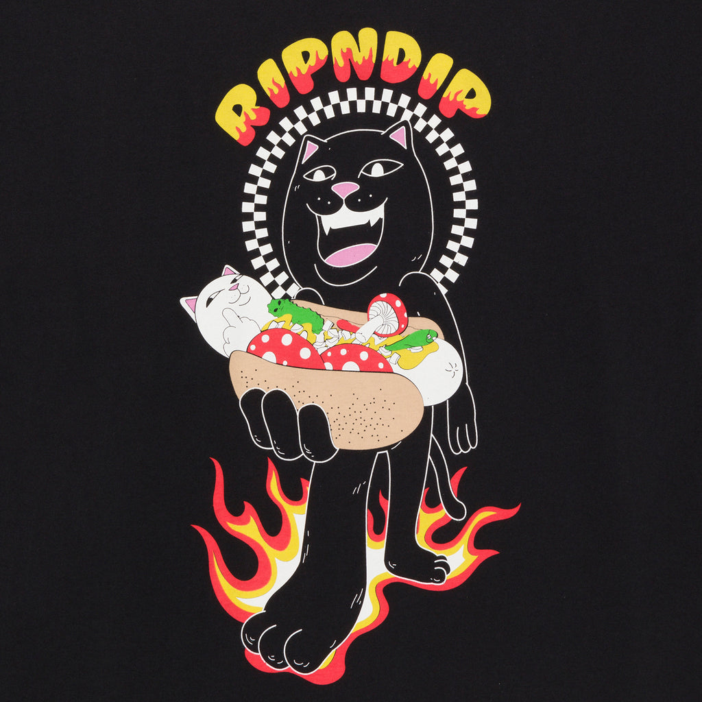 RIPNDIP Glizzy Time T Shirt - Black